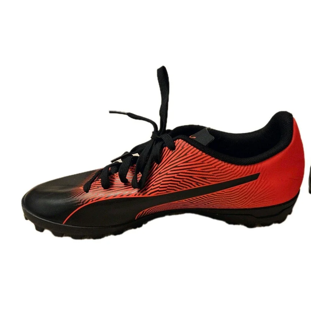 Puma Spirit II TT Soccer Cleats Black Red, Size 7
